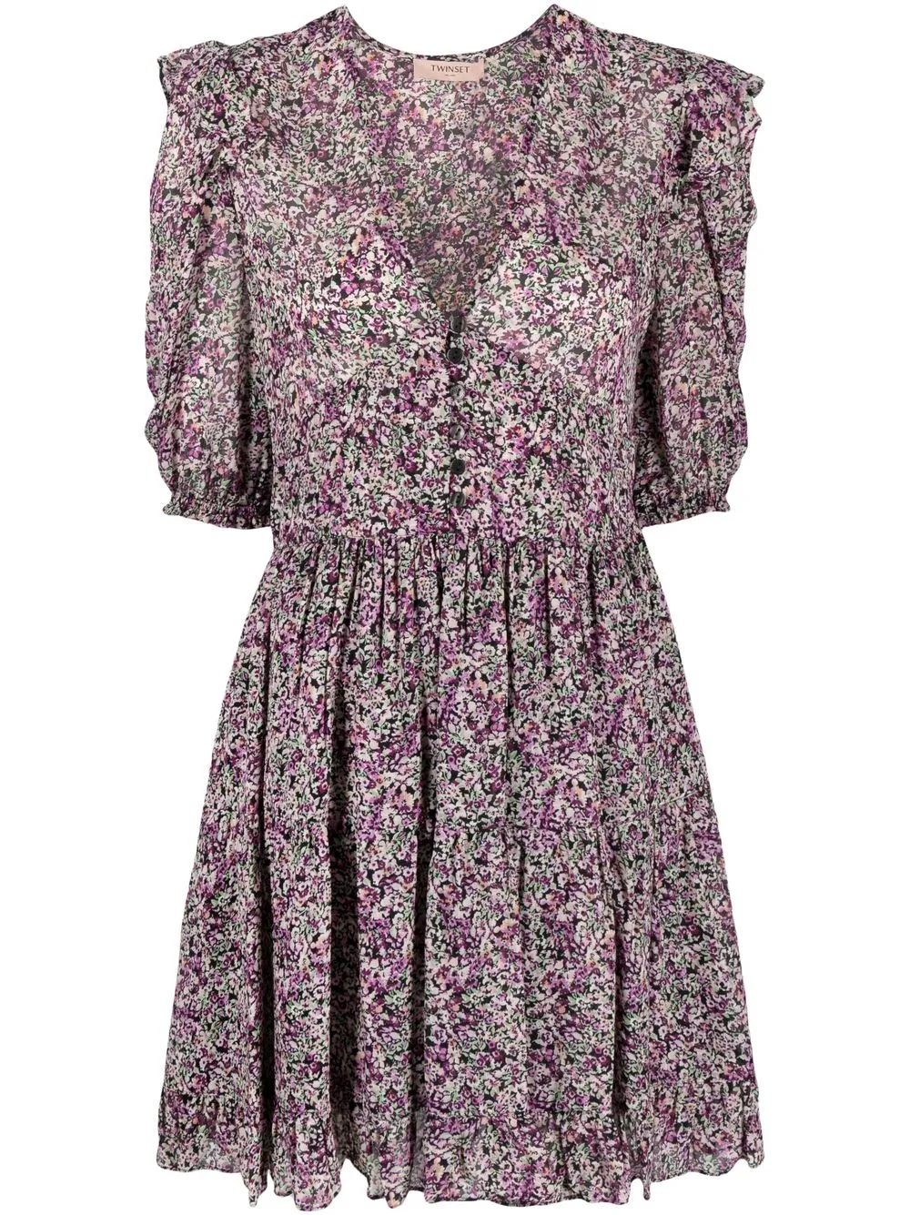 

TWINSET vestido con estampado floral - Morado