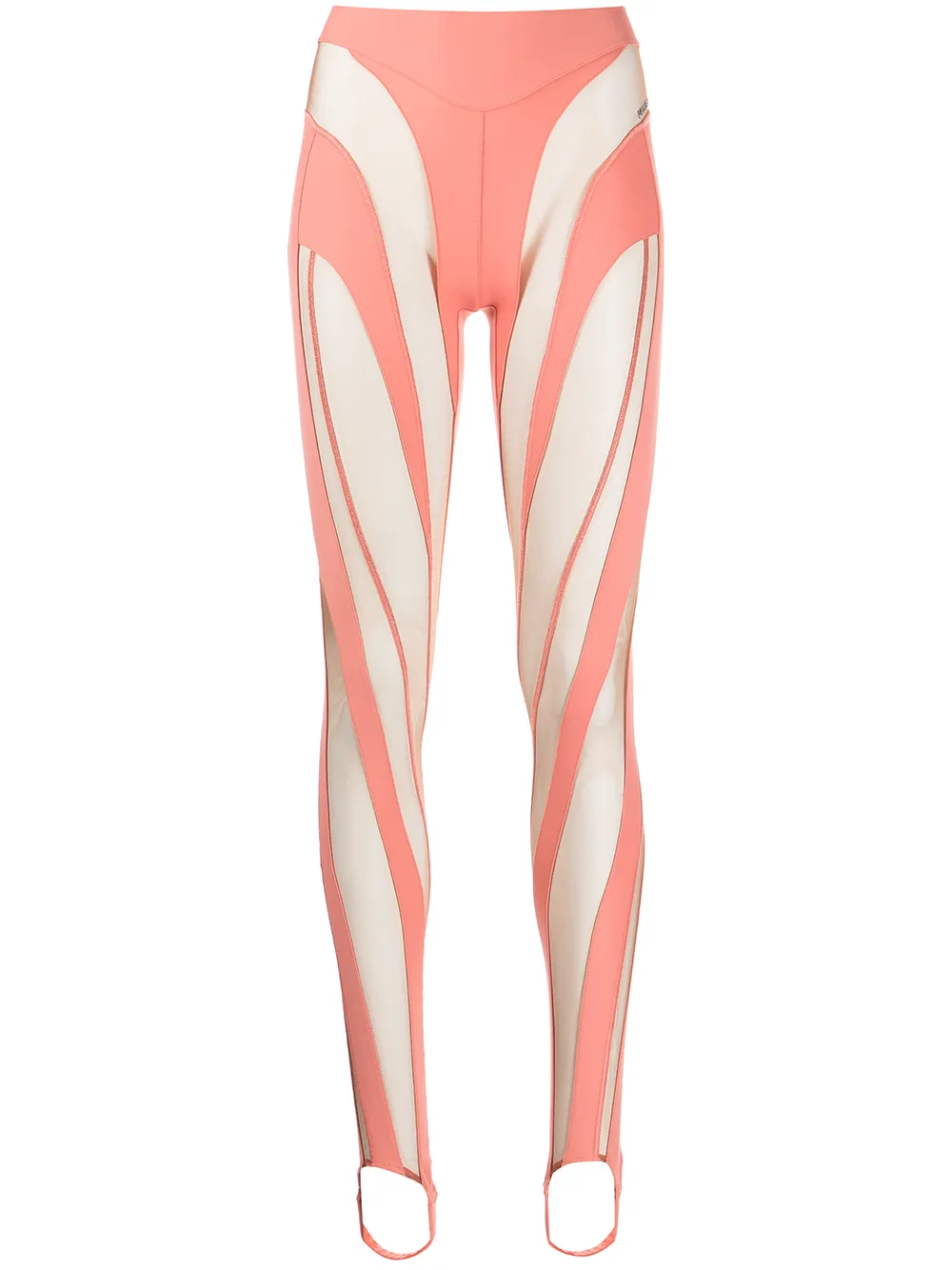 

Mugler leggins con paneles transparentes de Mugler x The Webster - Rosado