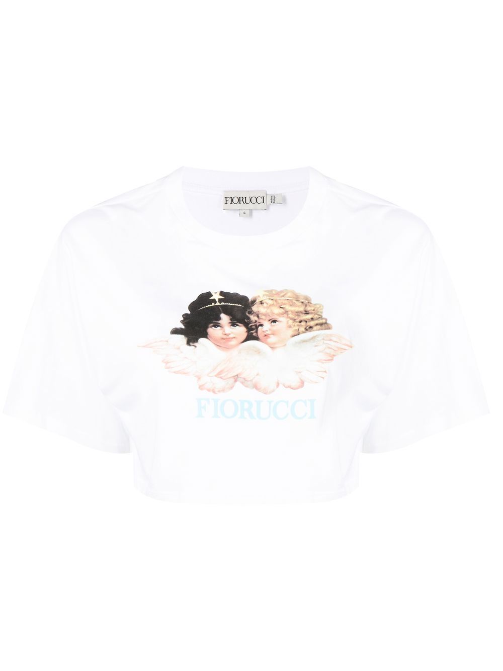 

Fiorucci logo cropped T-shirt - White