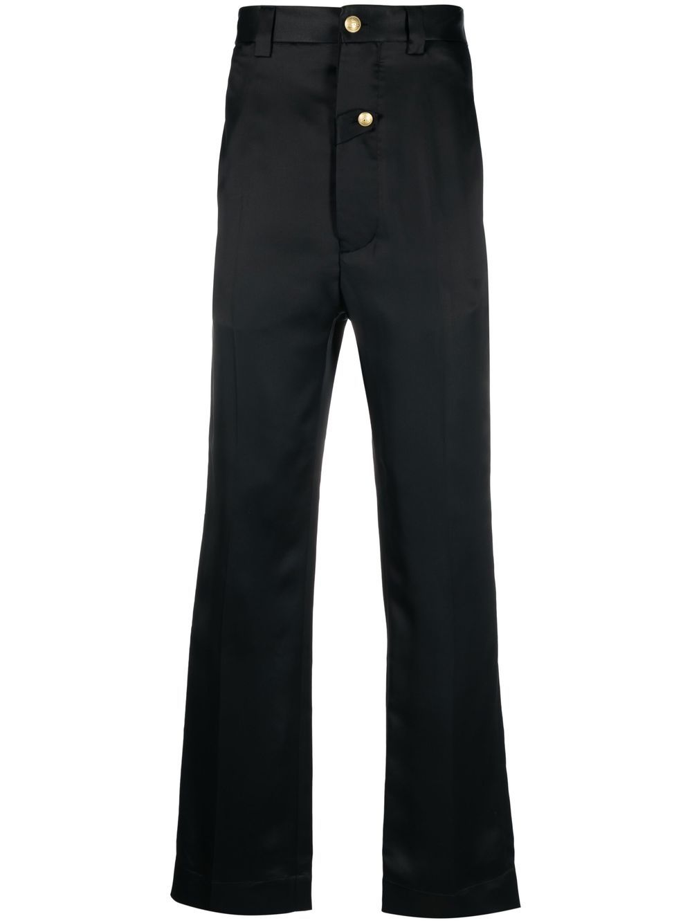 Vivienne Westwood mid-rise high-shine trousers - Black