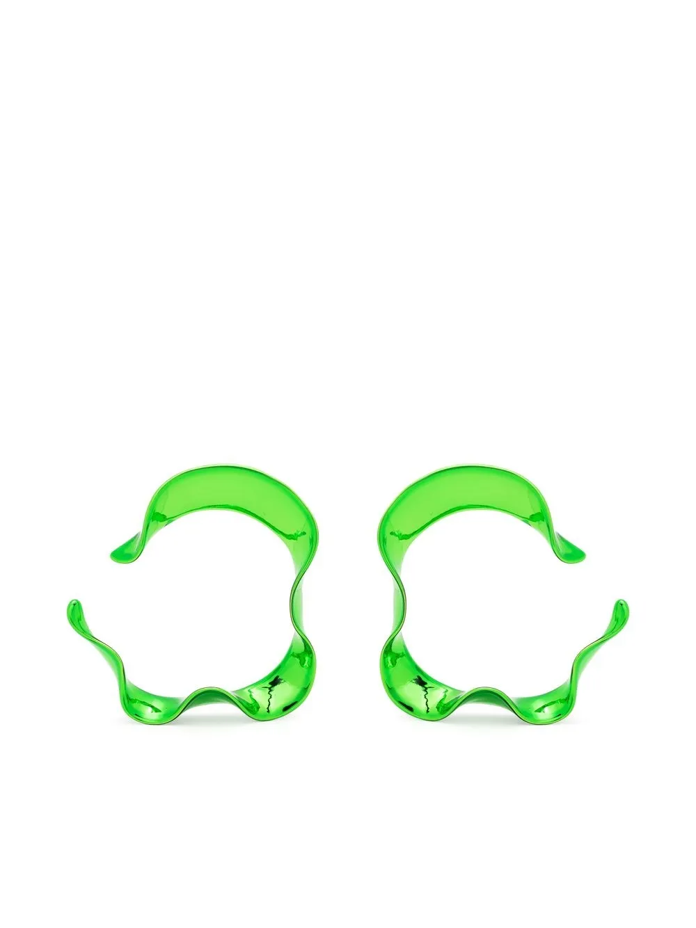 

Hugo Kreit Swell sculpted hoop earrings - Green