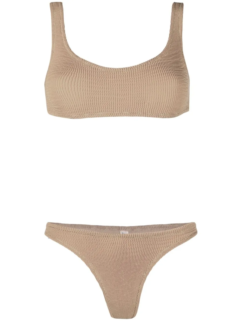 

Reina Olga Ginny Scrunch bikini set - Neutrals