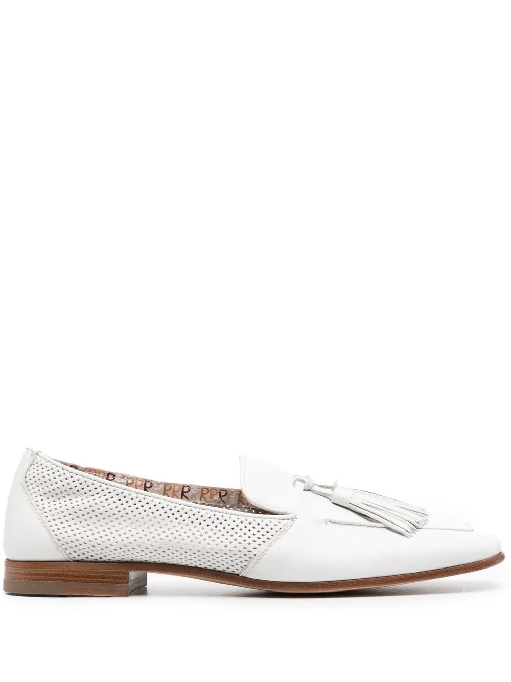 

Fratelli Rossetti perforated tassel loafers - White