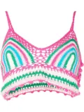 MC2 Saint Barth knitted bralette top - Pink