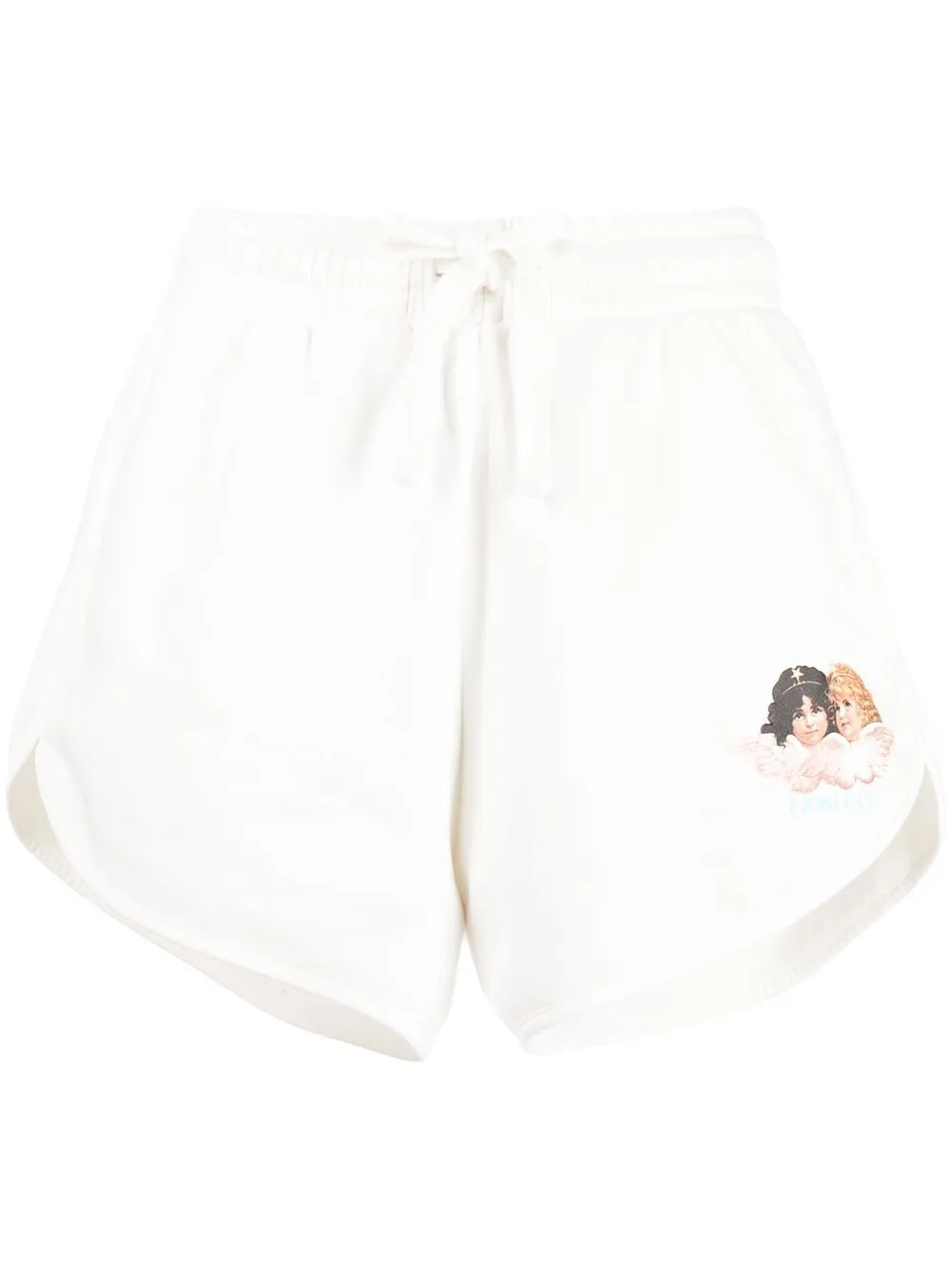 

Fiorucci Angel drawstring cotton shorts - White