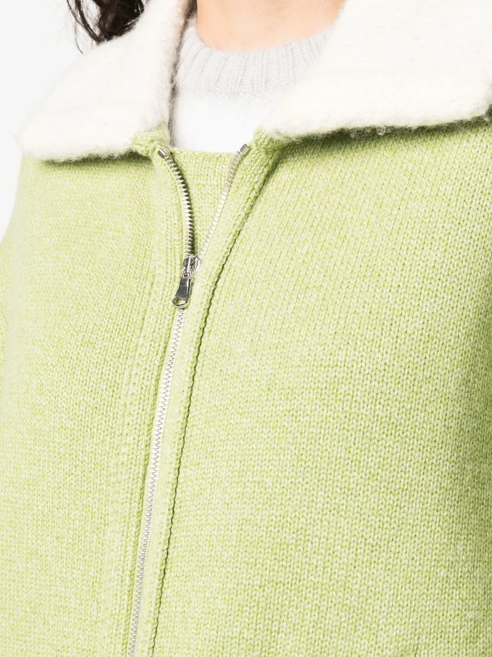 Shearling-Lined Zipped-Up Jacket