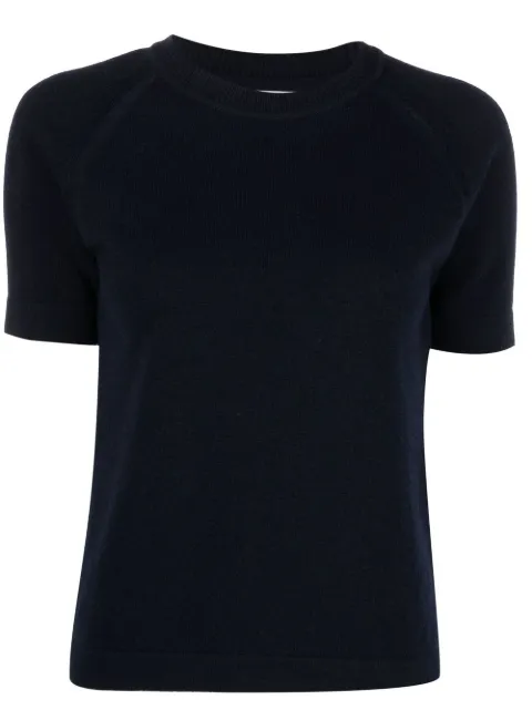 Barrie short-sleeve cashmere knit top
