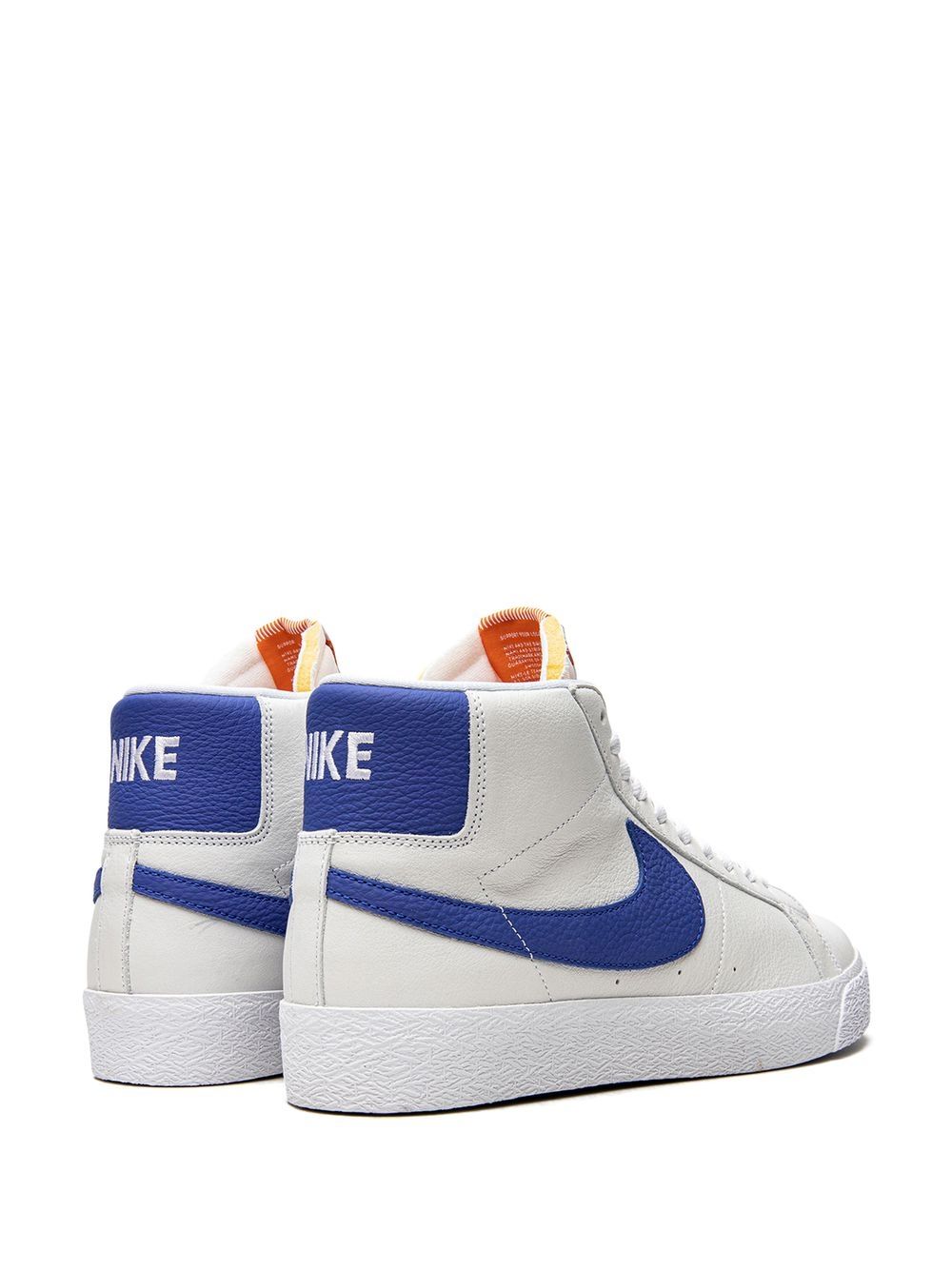 Shop Nike Zoom Blazer Mid Sneakers In White