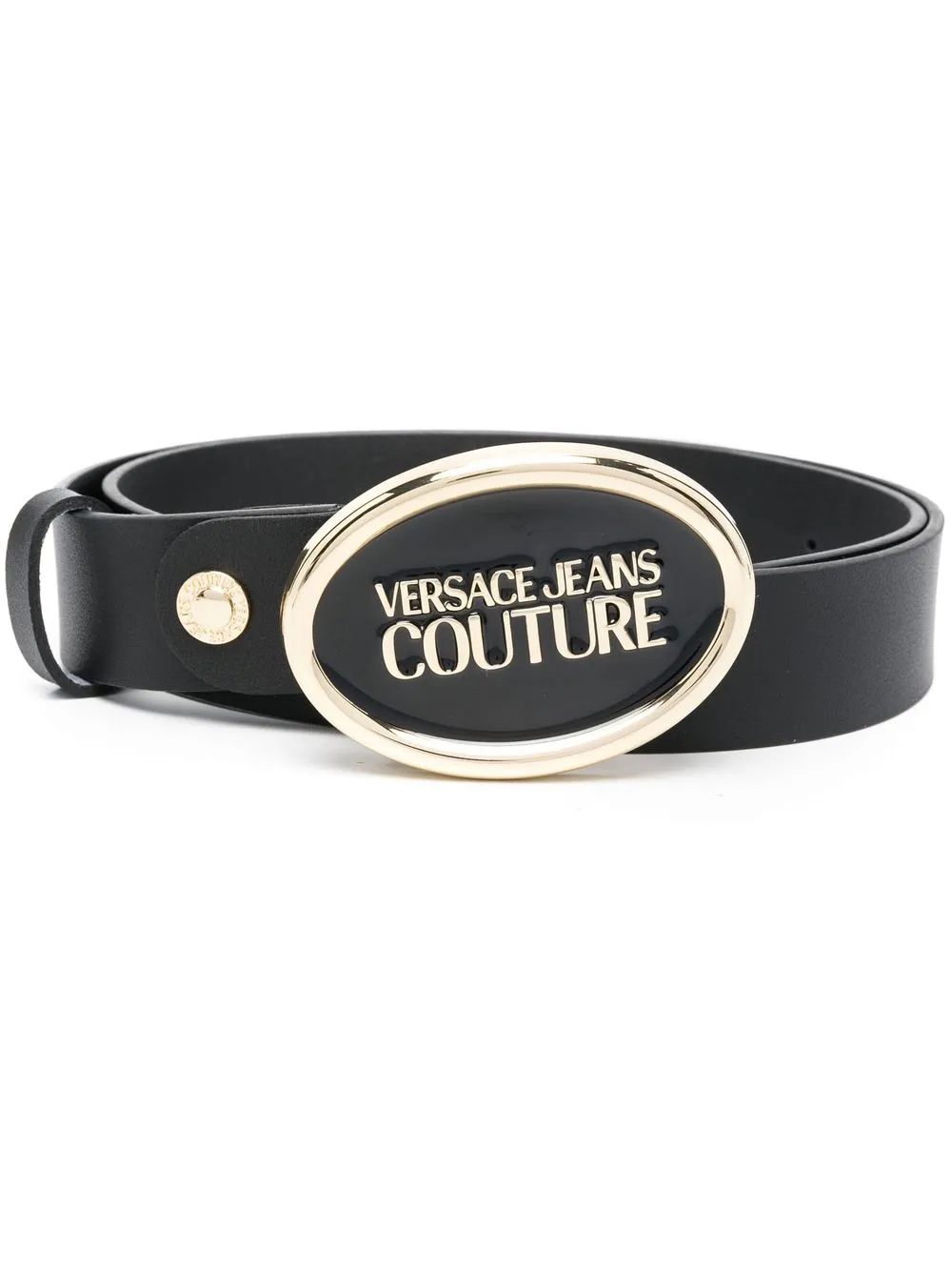 Versace Jeans Couture logo-plaque Leather Belt - Farfetch