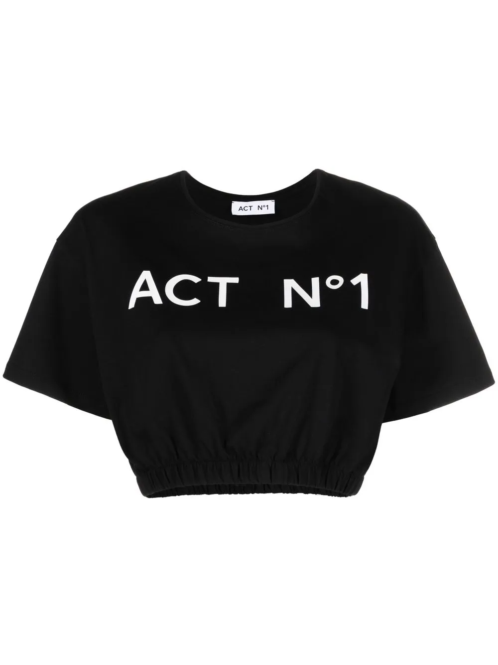 

Act N°1 playera con logo estampado - Negro