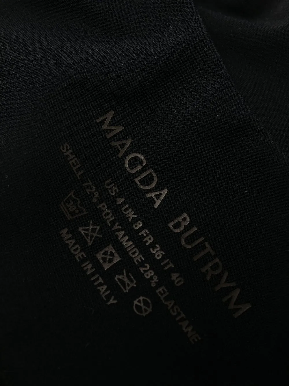 Magda Butrym Bandeau bikinitop Zwart
