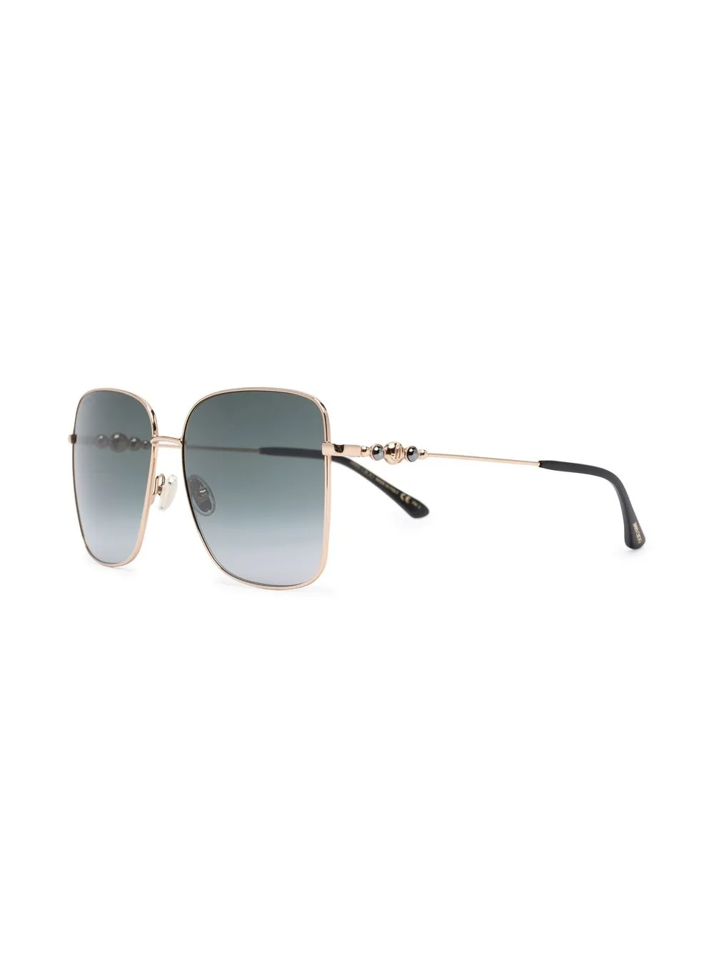 Jimmy Choo Eyewear Zonnebril met vierkant montuur - Goud