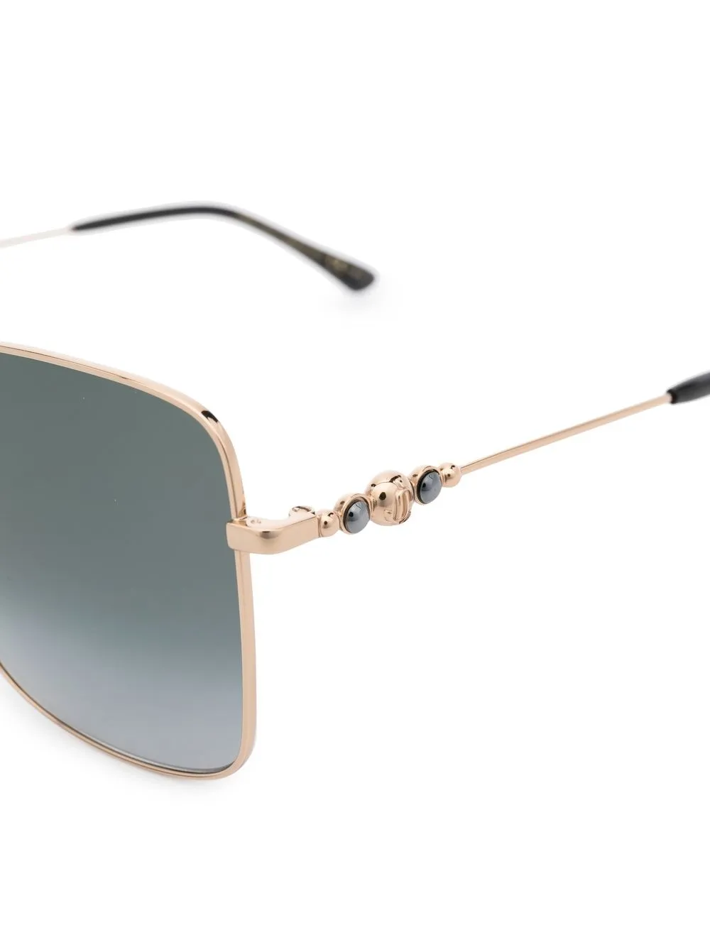 Jimmy Choo Eyewear Zonnebril met vierkant montuur Goud