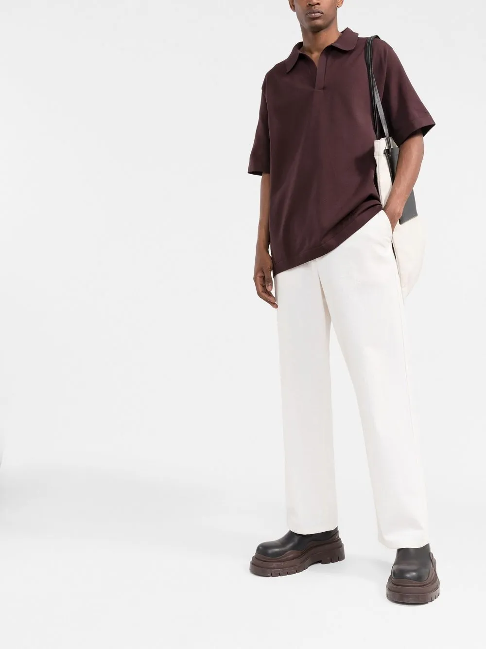 Jil Sander Poloshirt met korte mouwen - Paars