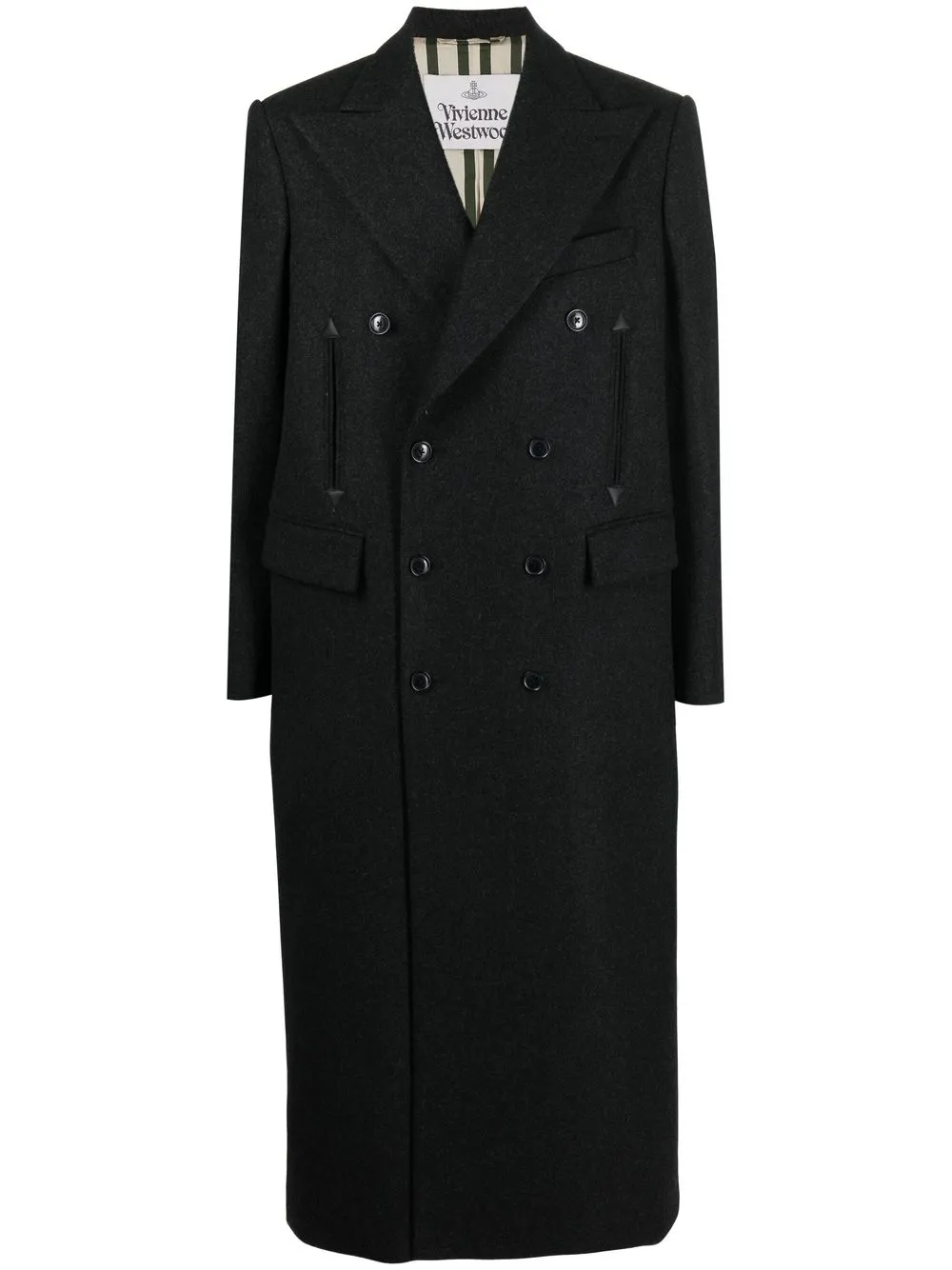 

Vivienne Westwood abrigo con doble botonadura - Gris