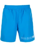 BOSS Dolphin logo-print swim shorts - Blue