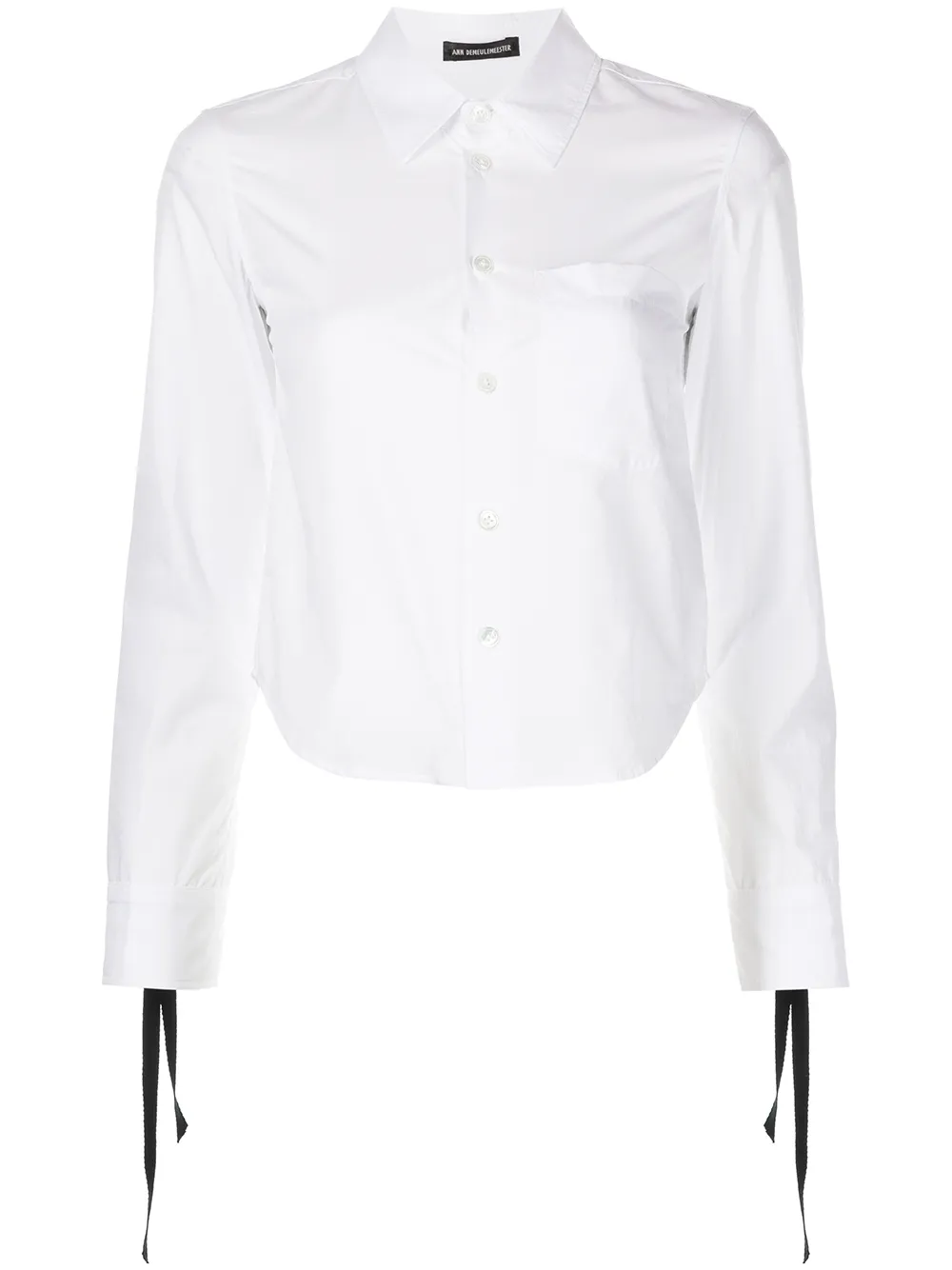 

Ann Demeulemeester cropped cotton shirt - White