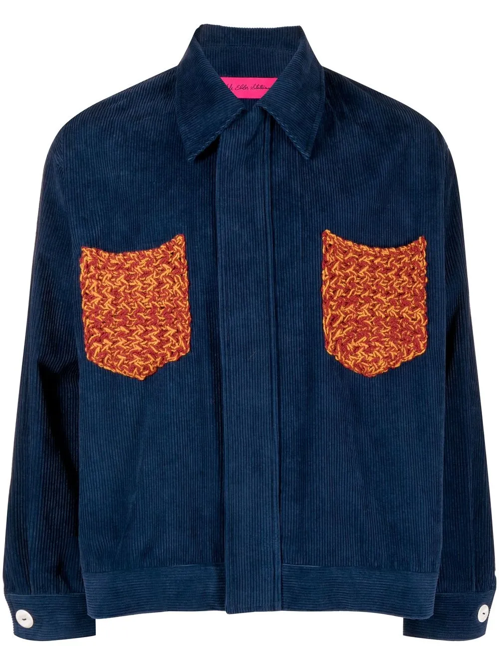 

The Elder Statesman corduroy patchwork jacket - Blue