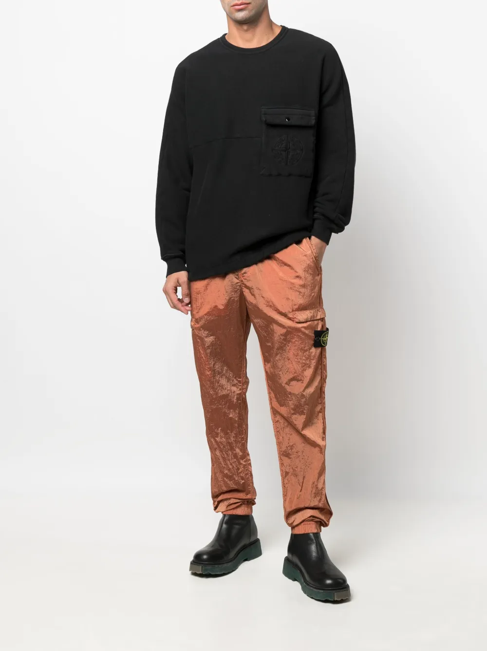 stone island sweatshirt with pocket