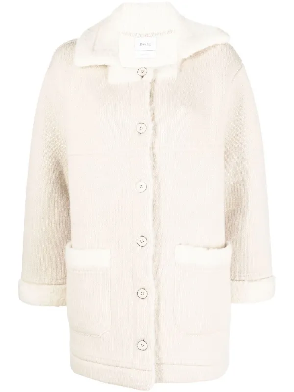 Barrie cashmere-alpaca buttoned coat