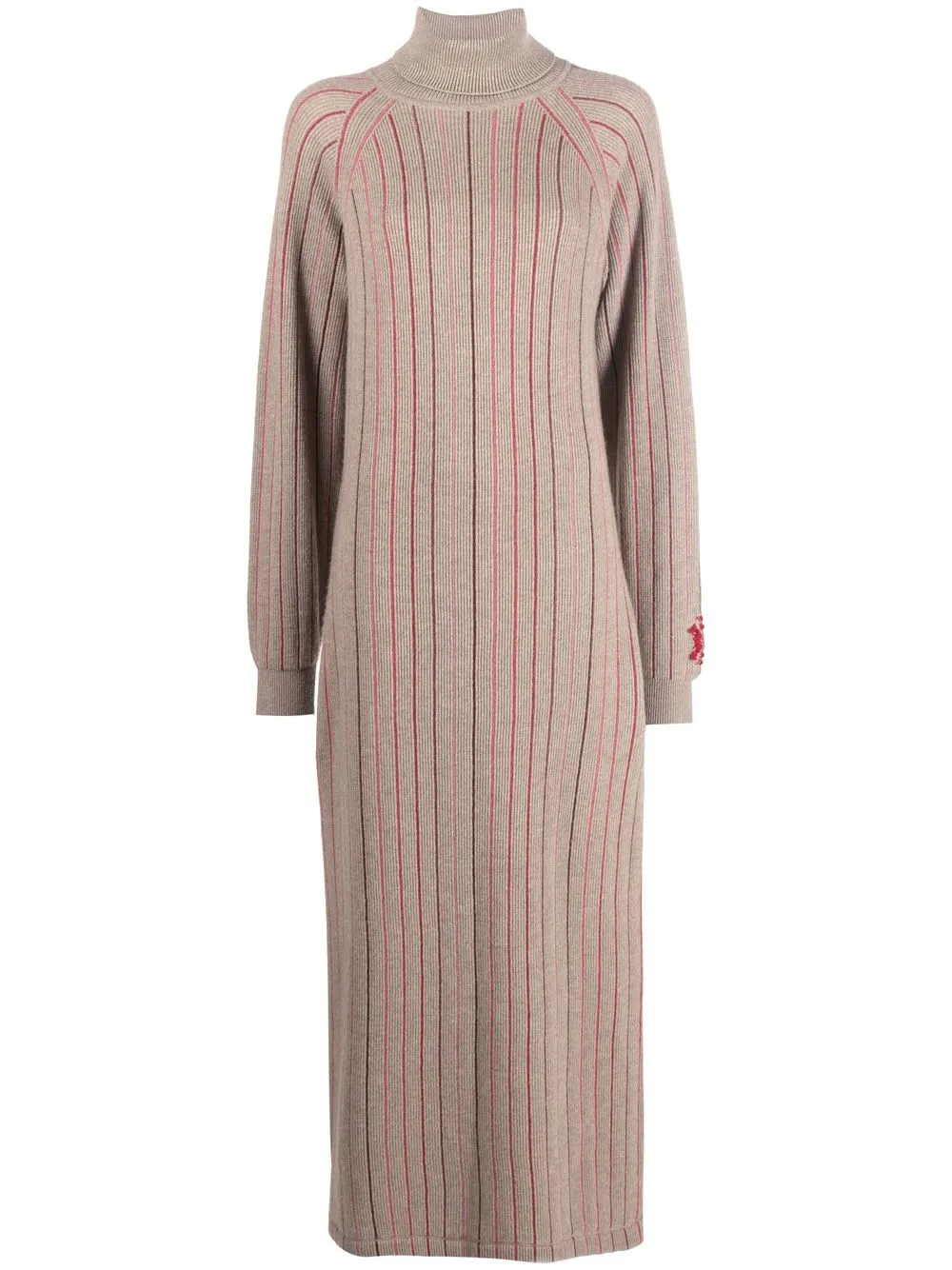 

Barrie long cashmere dress - Neutrals