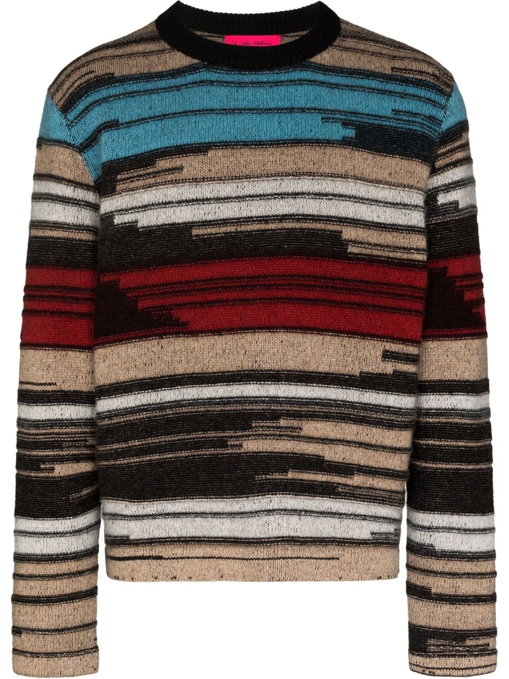 Shop The Elder Statesman Mix N Marl Crew-neck Jumper In Neutrals