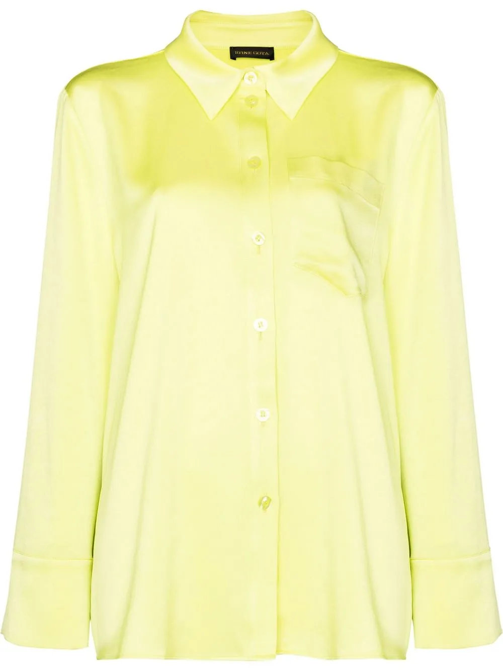 

Stine Goya camisa de satén Summer oversize - Verde