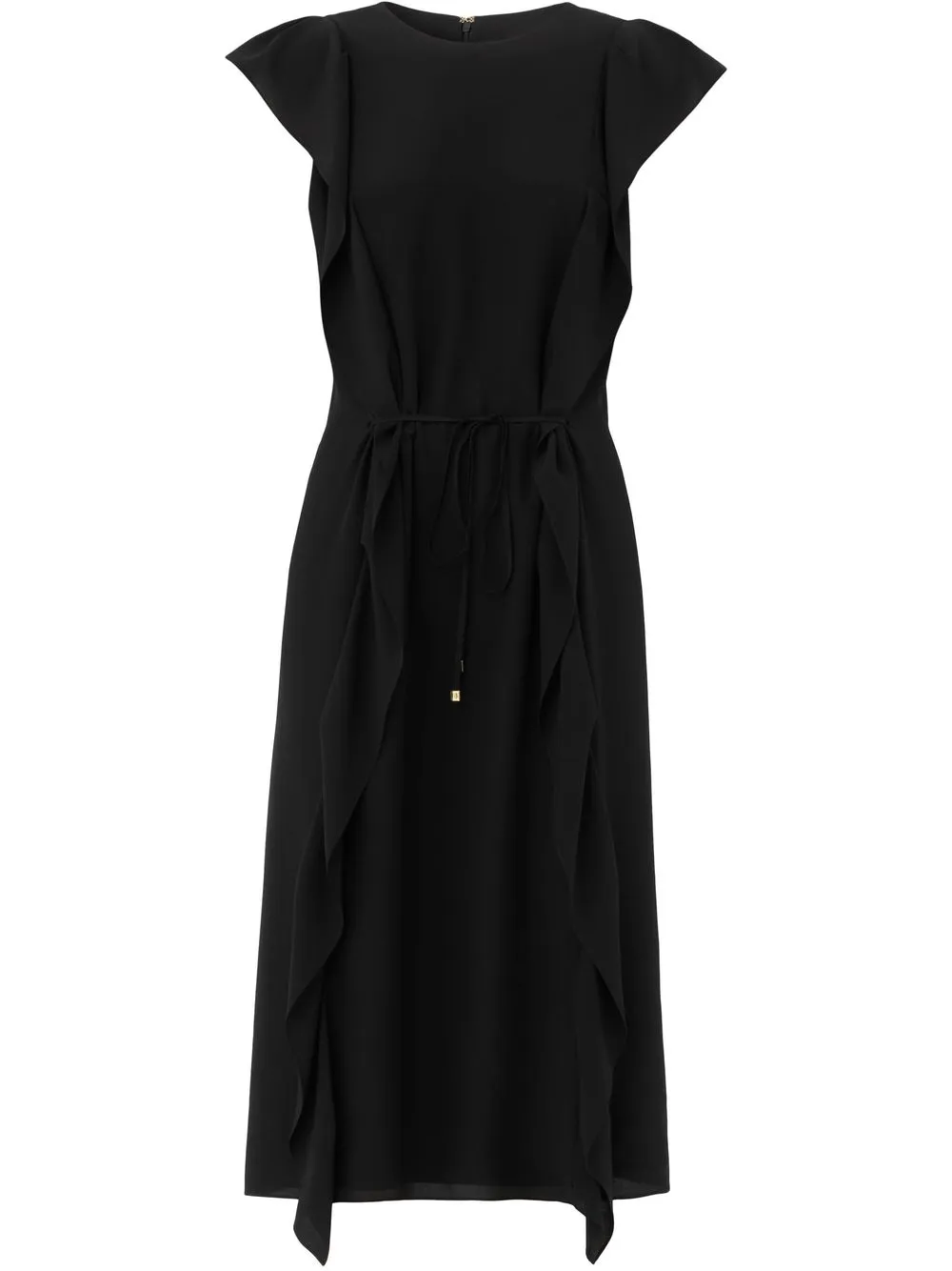 

Burberry ruffle silk dress - Black