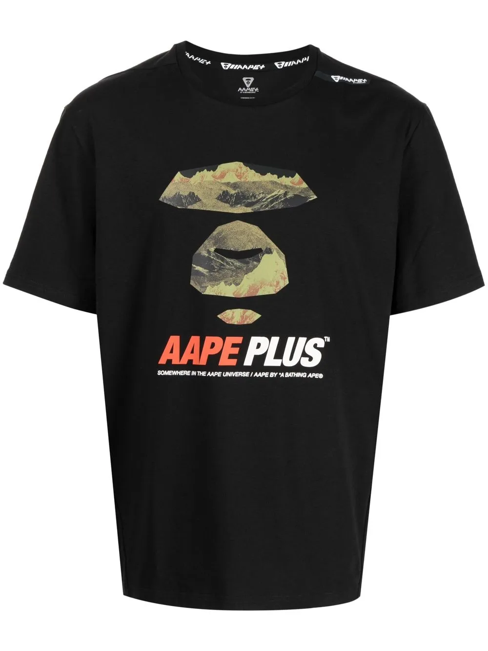 

AAPE BY *A BATHING APE® playera con logo estampado - Negro