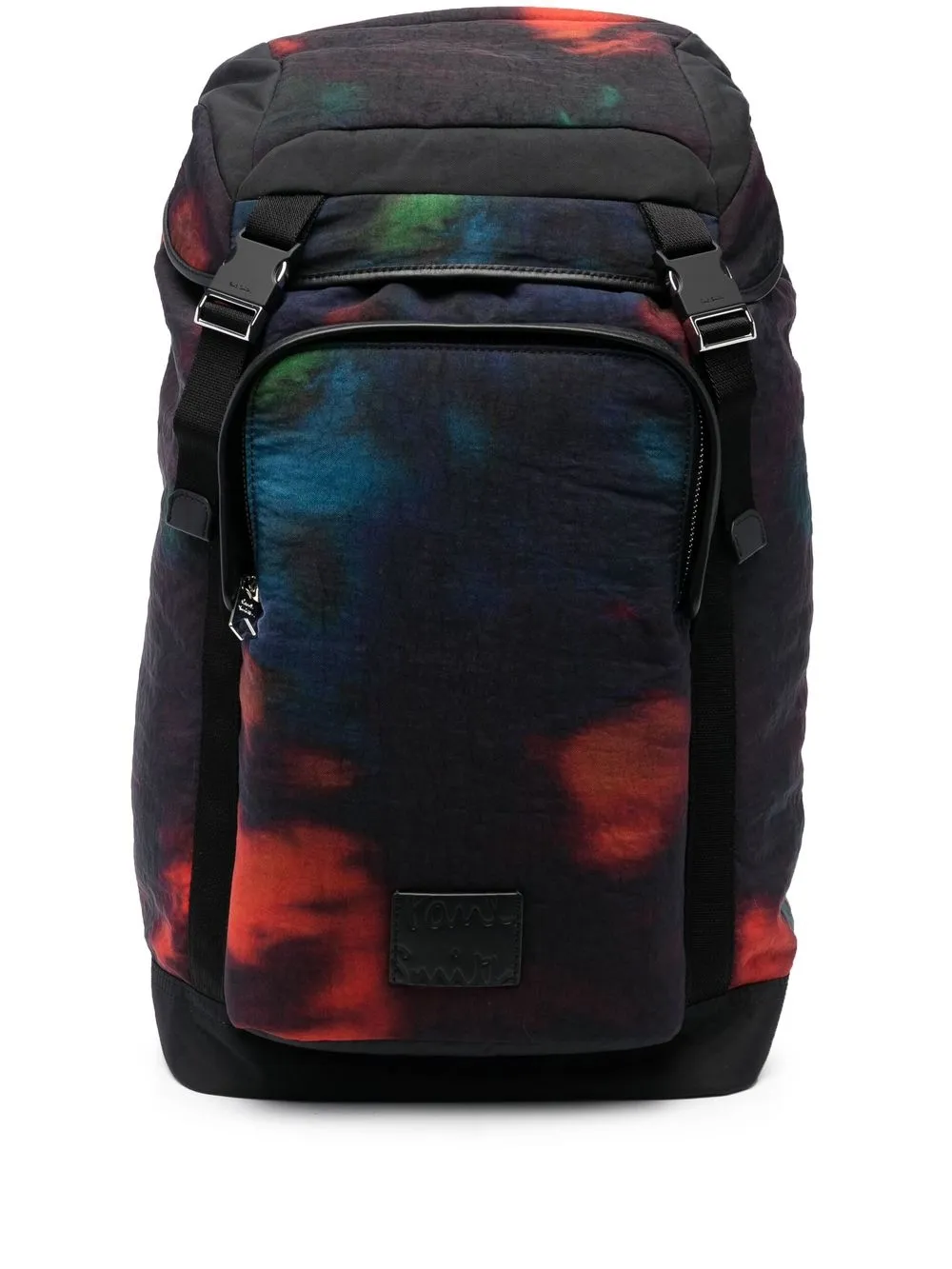 

Paul Smith tie-dye print effect backpack - Black