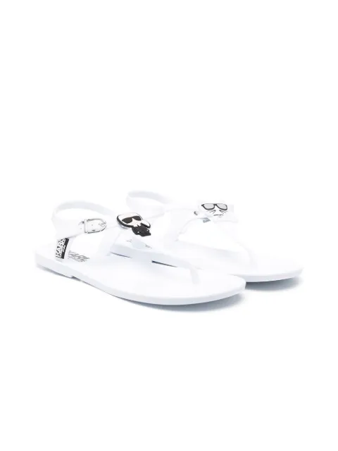 Karl Lagerfeld Kids TEEN Karl And Choupette jelly sandals