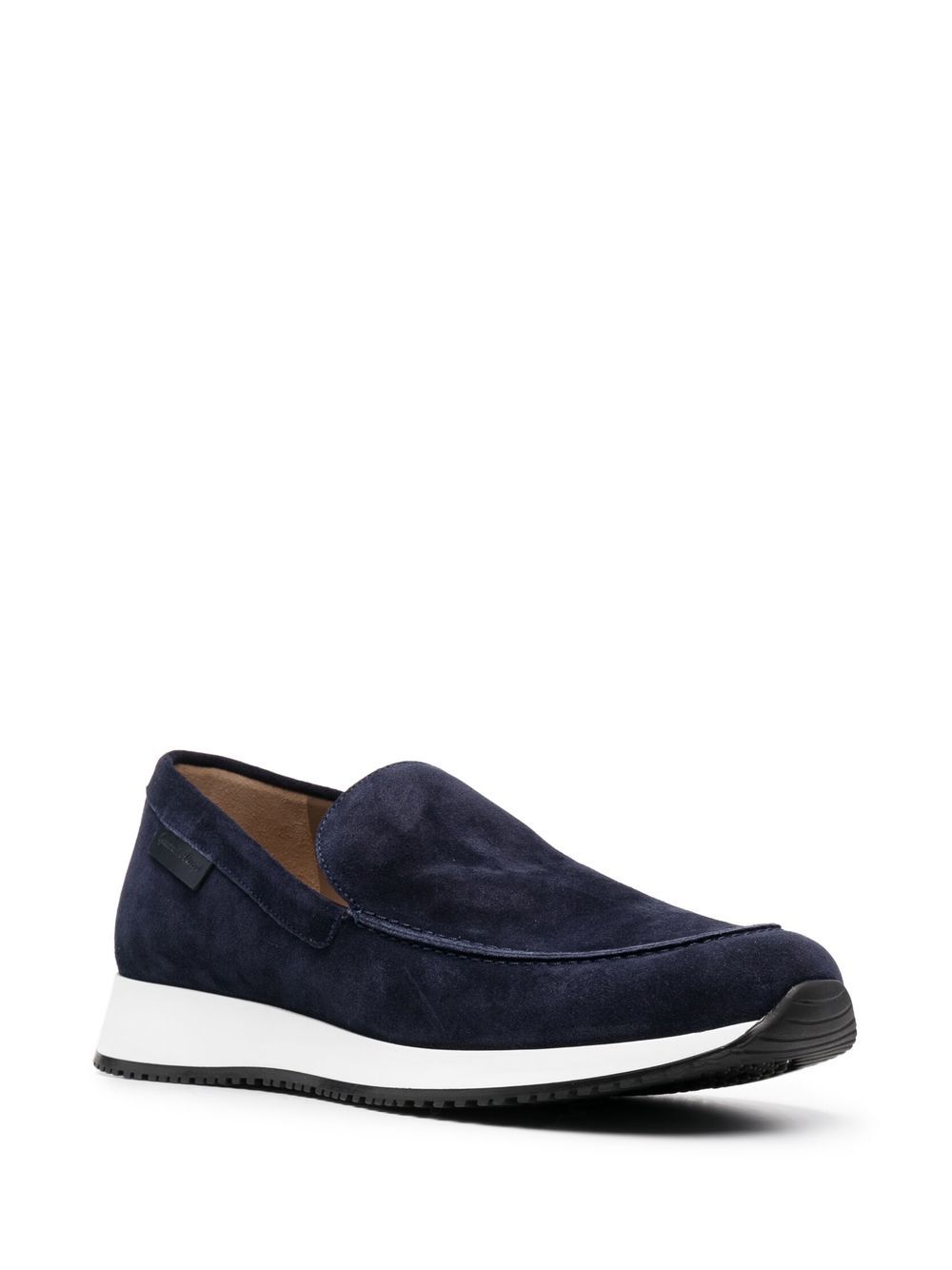 Gianvito Rossi Suede side-logo Loafers - Farfetch