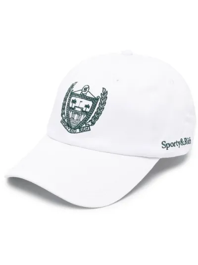 embroidered logo cap | Sporty \u0026 Rich 