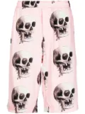 Endless Joy Skull graphic-print Bermuda shorts - Pink