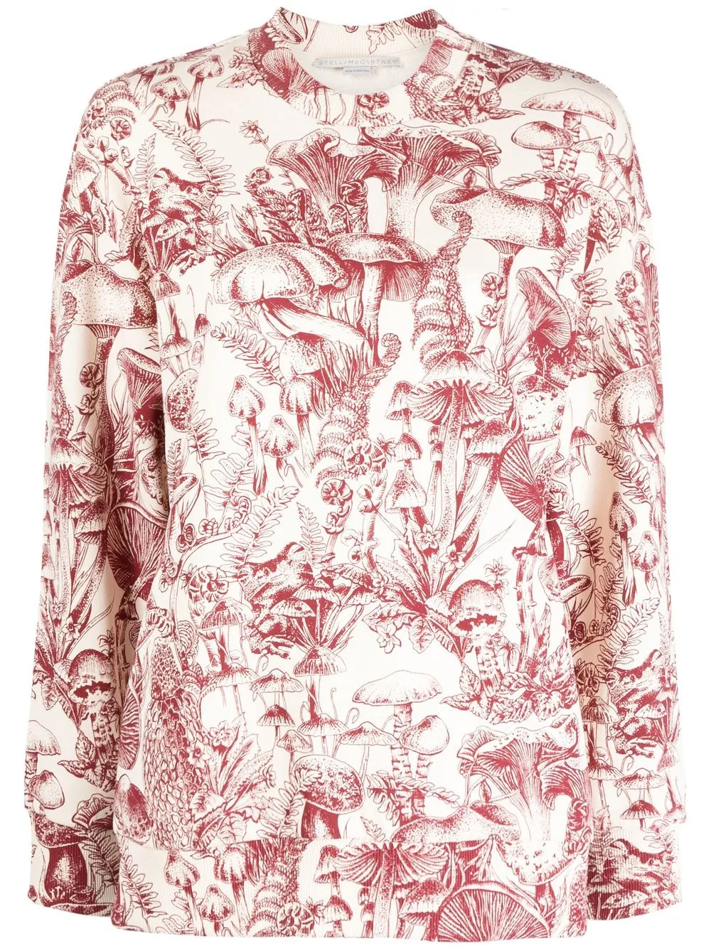 

Stella McCartney sudadera oversize con setas estampadas - Neutro