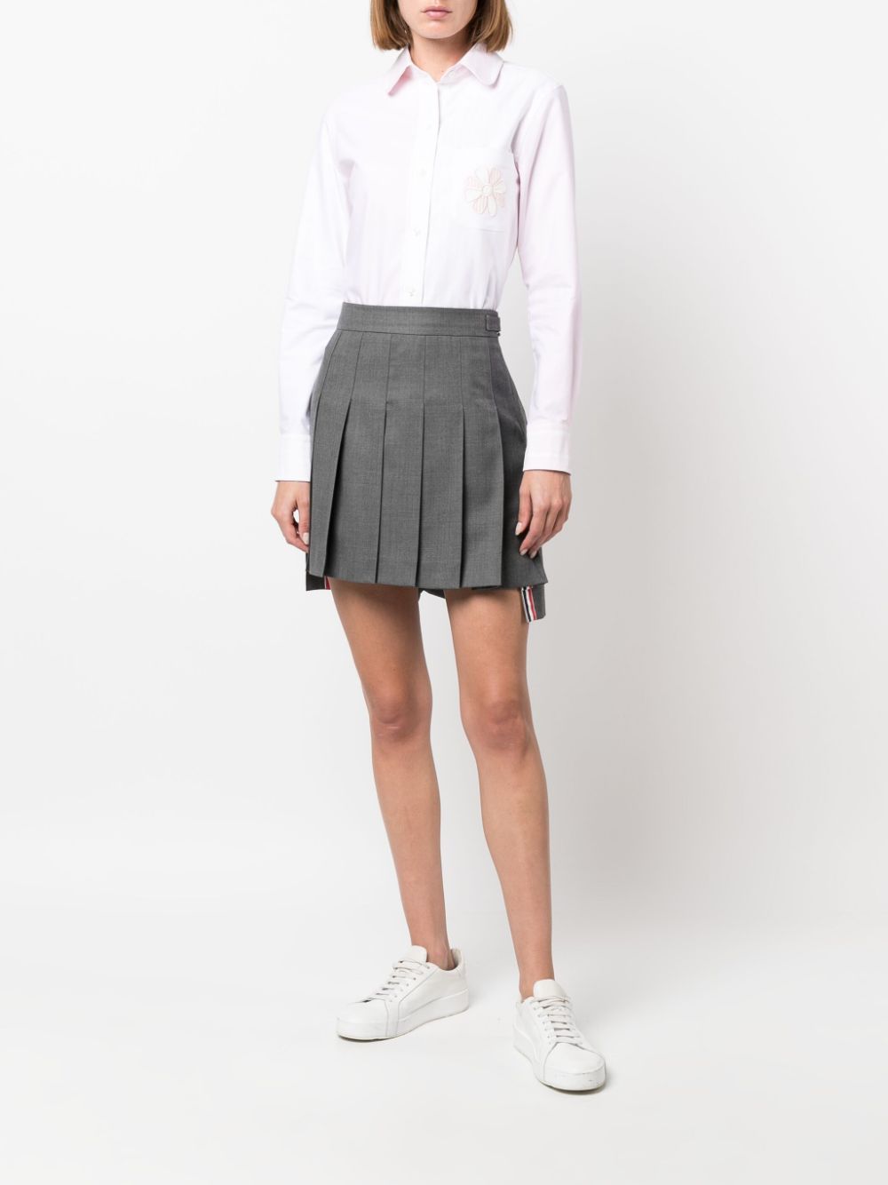 Thom Browne Blouse met geborduurde bloemen - Roze