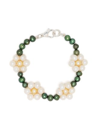 Hatton Labs Floral pearl-detail Bracelet - Farfetch