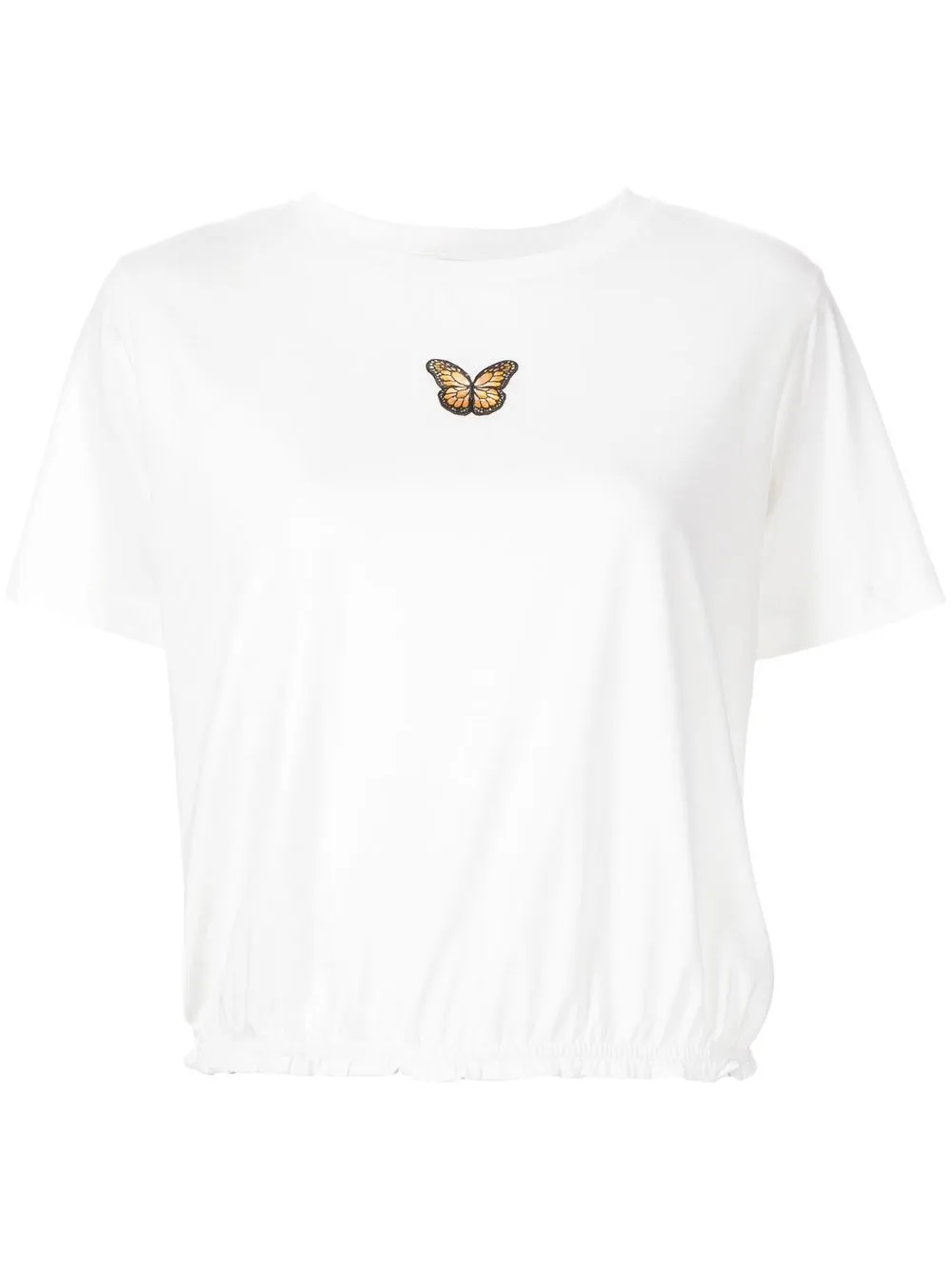 

b+ab playera con parche de mariposa - Blanco