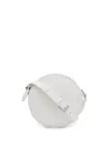 Courrèges round leather crossbody bag - White