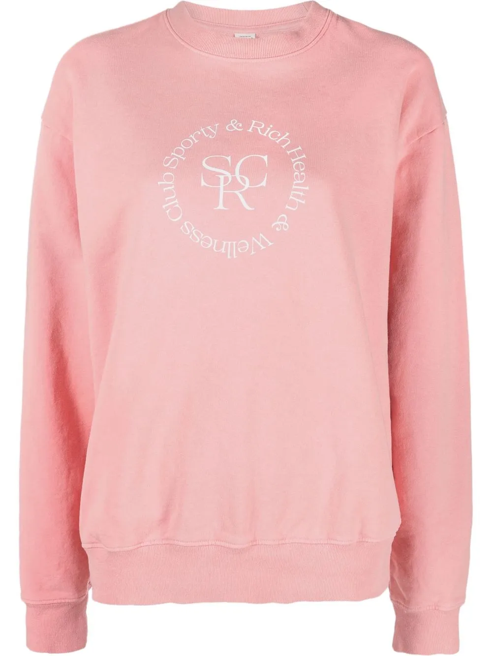 

Sporty & Rich sudadera con logo bordado - Rosado