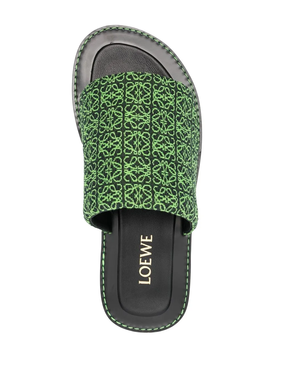 LOEWE Sandalen met jacquard logo Zwart