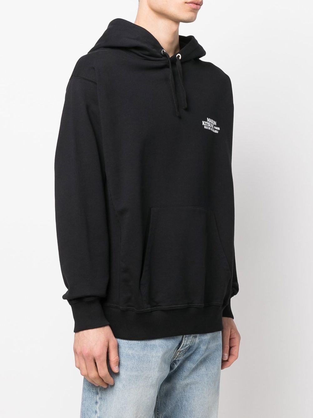 Maison Kitsuné Chest logo-print Detail Hoodie - Farfetch