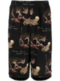 Endless Joy Dreamt motif-print Bermuda shorts - Black