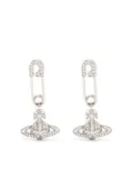 Vivienne Westwood safety pin detail earrings - Silver