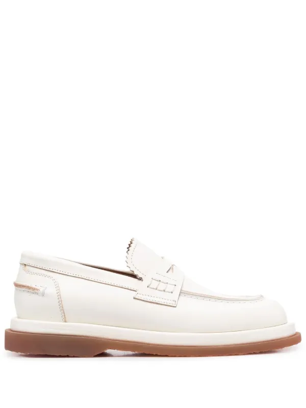 Gucci Leather Penny Loafers - Farfetch