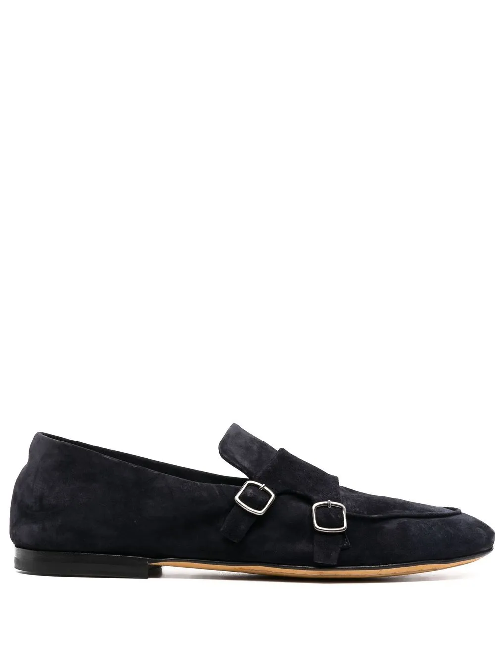 

Officine Creative monk-strap suede loafers - Blue