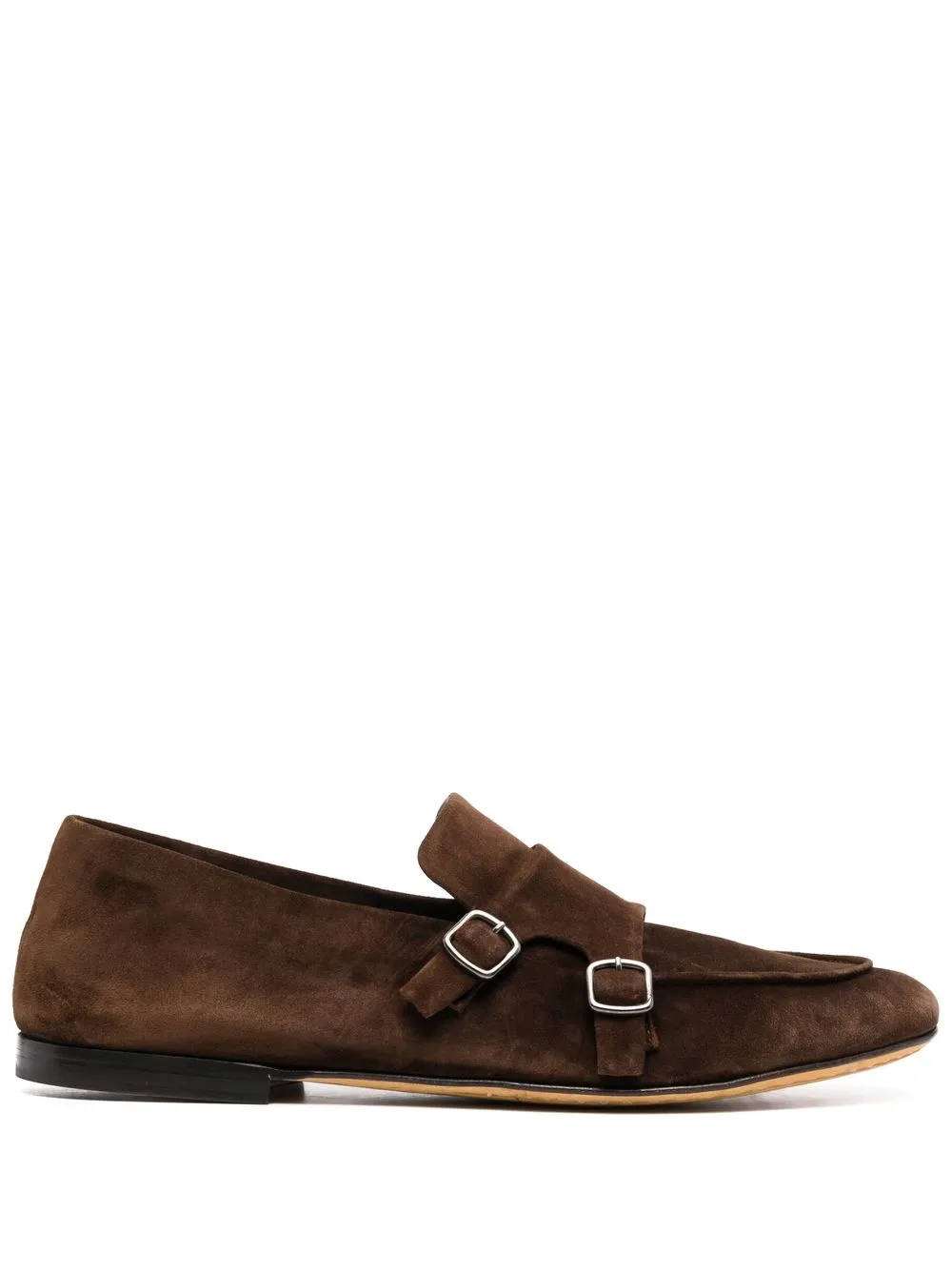 

Officine Creative Airto monk-strap suede loafers - Brown