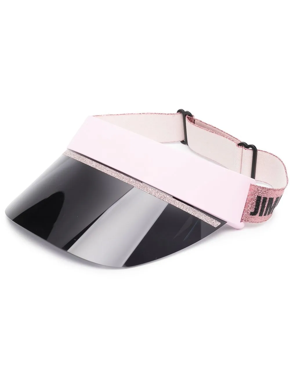 

Jimmy Choo Eyewear visera con logo estampado - Rosado