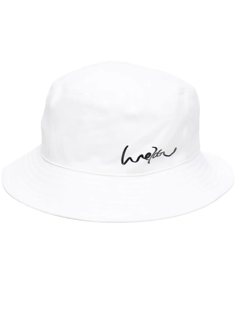 

We11done logo-print bucket hat - White