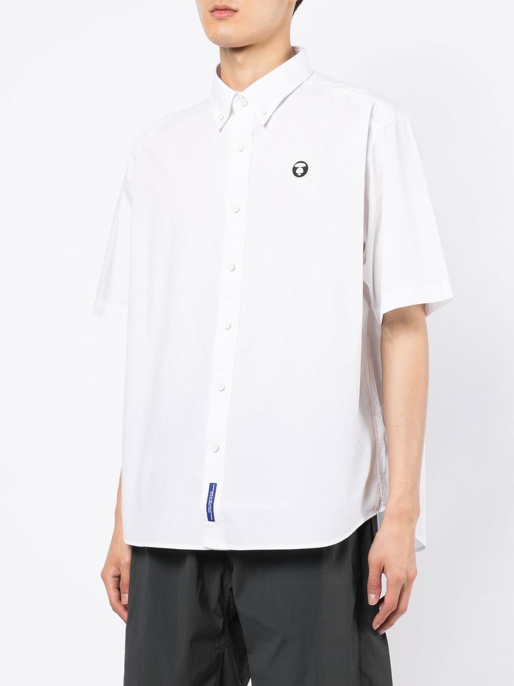 Cheap AAPE BY *A BATHING APE logo-patch button-up shirt Men